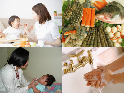 Khi bé bị tiêu chảy vẫn phải bổ sung đầy đủ và đa dạng các loại thực phẩm để tăng cường sức đề kháng